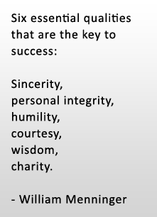An inspirational quote related to the page being shown