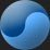 The DiMono blue yin/yang logo